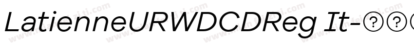 LatienneURWDCDReg It字体转换
